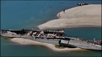 Avec la sécheresse, le Danube révèle des épaves de navires nazis et des os de mammouth