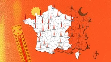 +17°C à Brest, +16°C à Nantes, +13°C à Paris, +12°C à Lyon... Visualisez à quel point les températures actuelles sont hors norme pour la saison