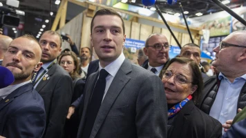 Le chef du Rassemblement national dénonce Emmanuel Macron
