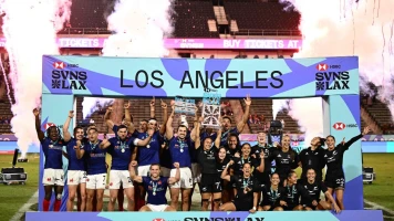 Triomphe de l'équipe de France de rugby à 7 à Los Angeles
