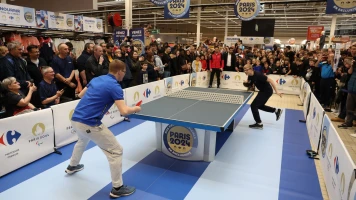 Événement de Tennis de Table avec Alexis et Félix Lebrun chez Carrefour Ulis