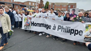 Hommage à Philippe Coopman, jeune agressé à Grande-Synthe, rassemblement émouvant