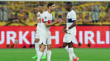 Les joueurs du PSG se regroupent pour le match retour des demi-finales de la Ligue des champions
