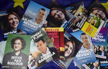 Elections européennes 2024 : Bardella en tête des sondages, le macroniste Hayer à 16%, le PS Glucksmann à 13%.