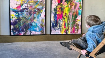 Laurent Schwarz: Prodigy de la peinture à 2 ans, œuvres vendues jusqu'à 6500€
