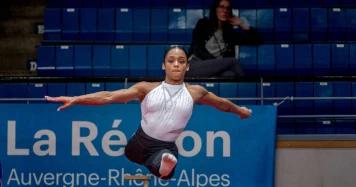 Gymnaste française Mélanie de Jesus, déterminée pour les Jeux de Paris 2024