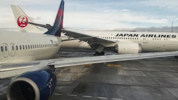Collision sans gravité entre Japan Airlines et Delta à l'aéroport de Seattle-Tacoma