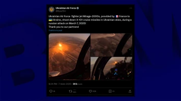 L'Ukraine utilise des Mirage 2000 pour la première fois contre une attaque russe
