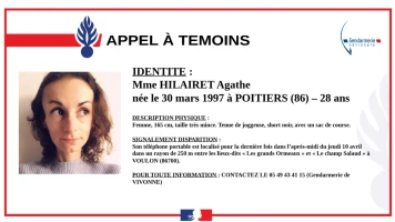 Disparition inquiétante : une jeune femme de 28 ans recherchée à Vivonne