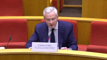 Bruno Le Maire s'exprime sur les aides publiques aux entreprises lors d'une audition sénatoriale