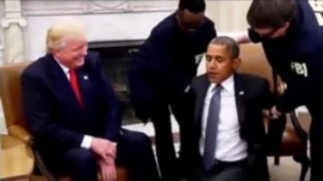 Une Vidéo Humoristique de Trump Sur une Fausse Arrestation d'Obama Fait le Buzz