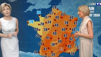 Canicule : Évelyne Dhéliat ressort sa carte de prévisions pour 2050 et fait un constat implacable